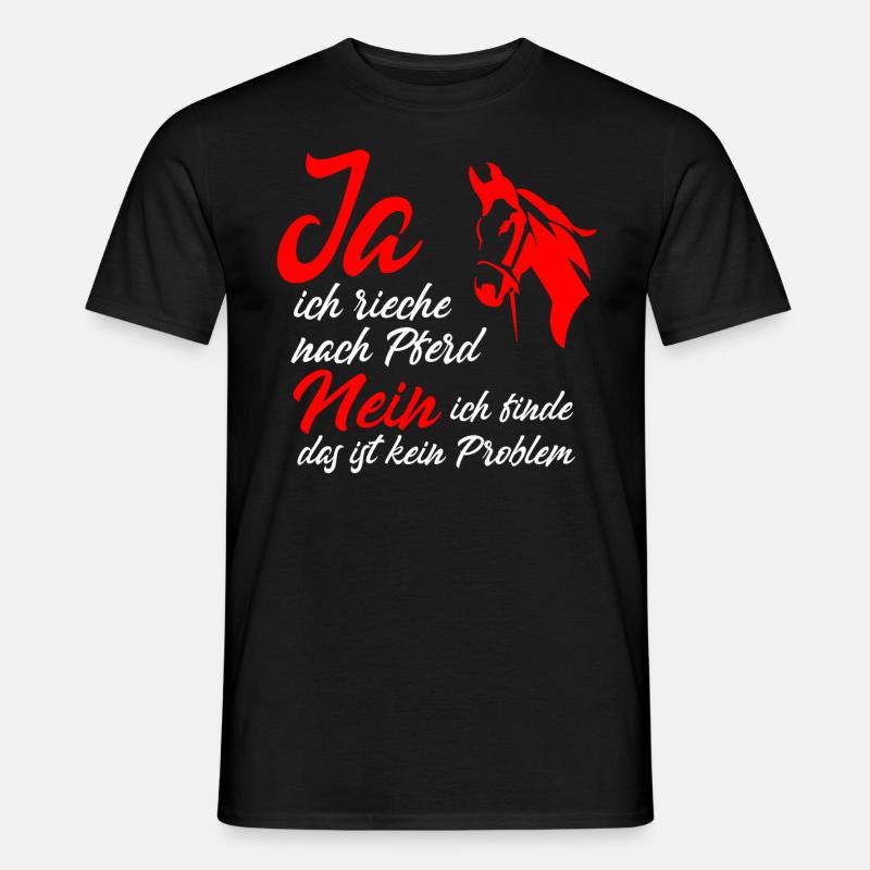 Pferde Spruch - Männer T-Shirt - Schwarz