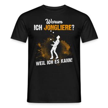 Jongleur Artistik Zirkus Geschenk - Männer T-Shirt - Schwarz - Vorne - AI Model Male 178 light (178cm)