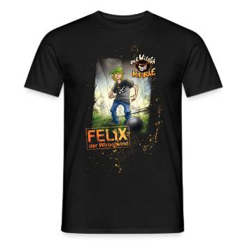 Die Wilden Kerle Felix - Männer T-Shirt - Schwarz - Vorne - AI Model Male 178 light (178cm)