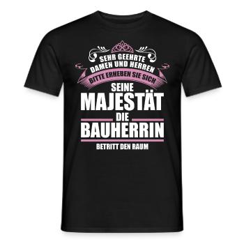 Lustiges Bauherrin Richtfest Geschenk - Männer T-Shirt - Schwarz - Vorne - AI Model Male 178 light (178cm)