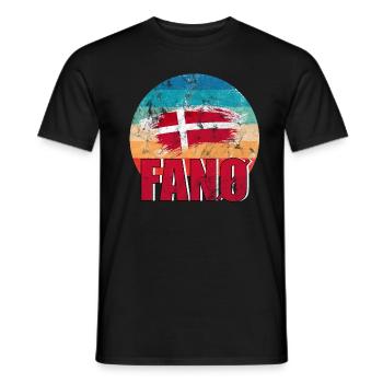 Fanö Insel Fanø gift in Denmark Copenhagen - Men's T-Shirt - black - Front - AI Model Male 178 light (178cm)