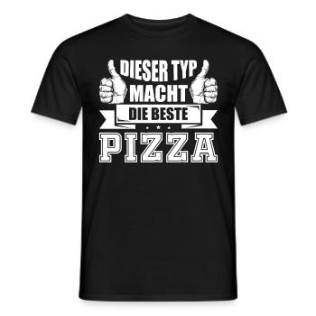 Pizzabäcker - Männer T-Shirt - Schwarz - Vorne - AI Model Male 178 light (178cm)