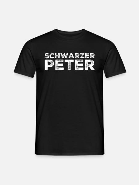 Schwarzer Peter - Männer T-Shirt - Schwarz