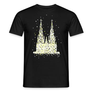 Cathédrale de Cologne - T-shirt homme - noir - Devant - AI Model Male 178 light (178cm)
