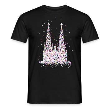 Cathédrale de Cologne - T-shirt homme - noir - Devant - AI Model Male 178 light (178cm)
