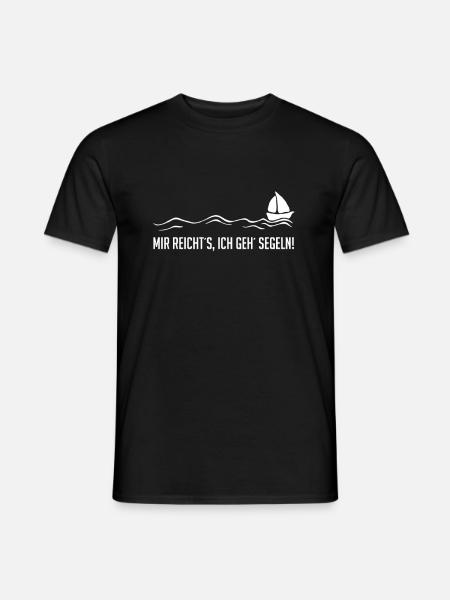 Mir reicht´s, ich geh Segeln! Sport Segelboot - Männer T-Shirt - Schwarz