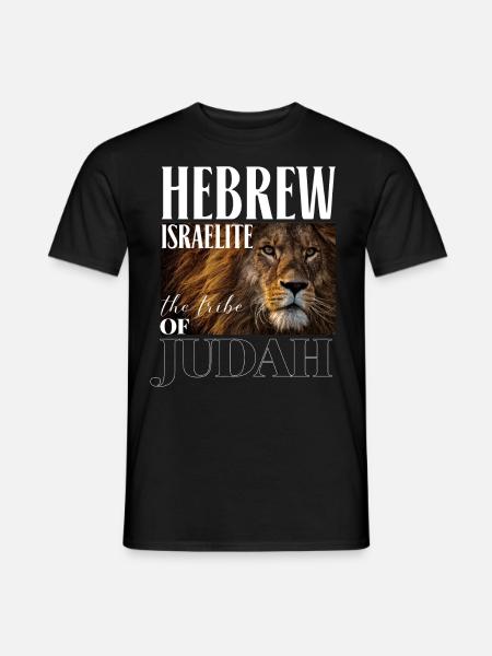 Löwe von Juda Hebräisch Israeliten Jüdisch - Männer T-Shirt - Schwarz