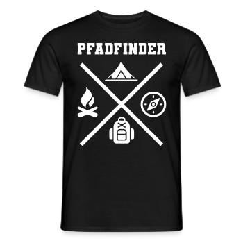 Pfadfinder & Abenteurer Geschenk - Männer T-Shirt - Schwarz - Vorne - AI Model Male 178 light (178cm)