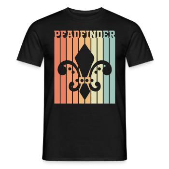 Pfadfinder Symbol Scout Geschenkidee - Männer T-Shirt - Schwarz - Vorne - AI Model Male 178 light (178cm)