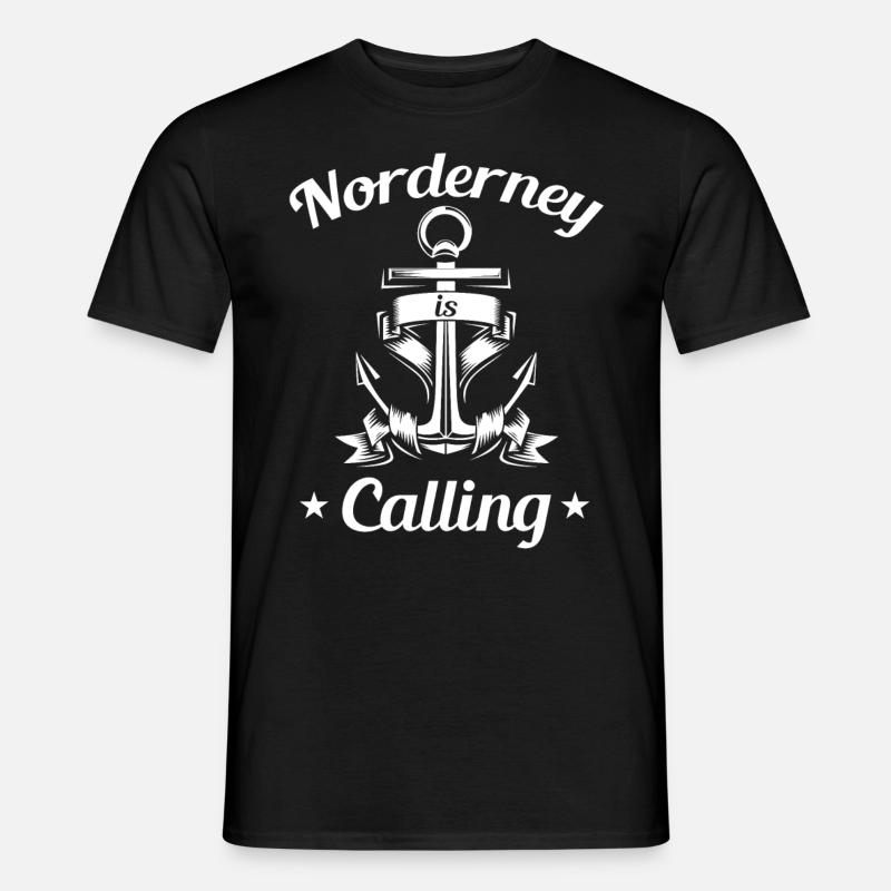 Norderney is calling - Männer T-Shirt - Schwarz
