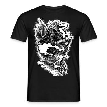 Werwolf Verwandlung - Männer T-Shirt - Schwarz - Vorne - AI Model Male 178 light (178cm)