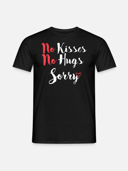Pas de bisous - T-shirt homme - noir
