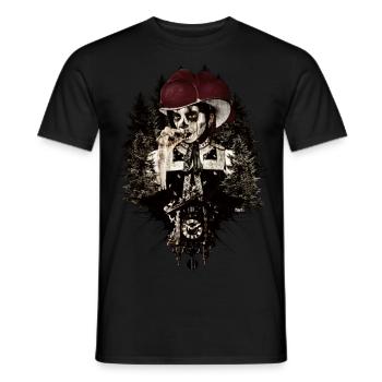 Black Forest La Catrina - Men's T-Shirt - black - Front - AI Model Male 178 light (178cm)