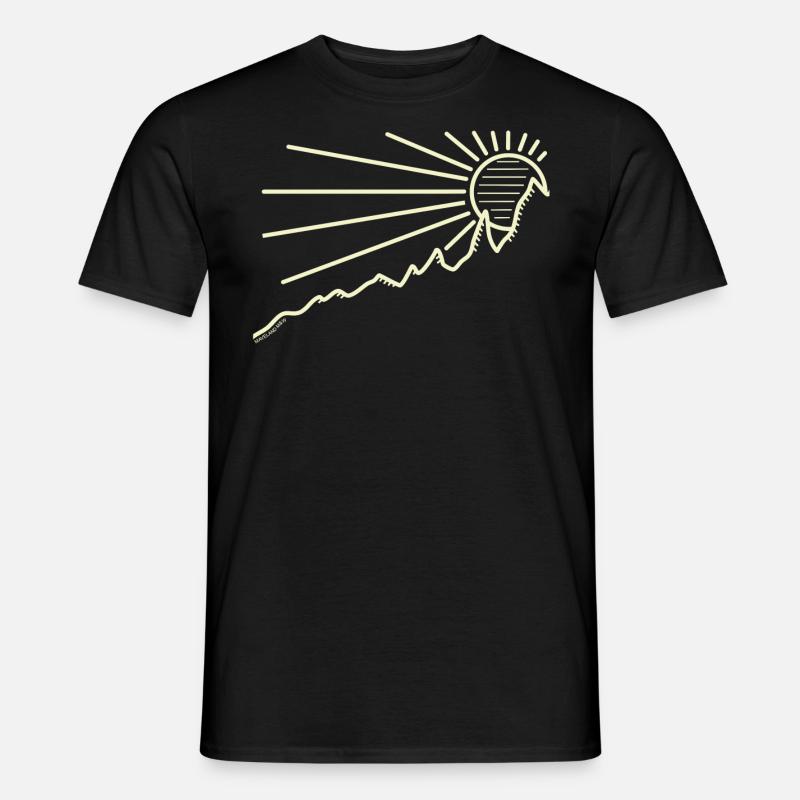 Aufstieg - Männer T-Shirt - Schwarz