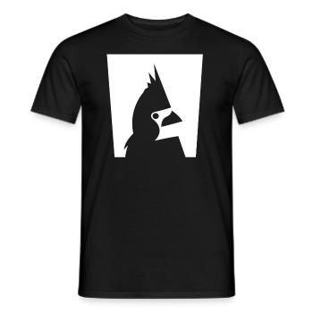 BIRD PARROT - T-shirt homme - noir - Devant - AI Model Male 178 light (178cm)