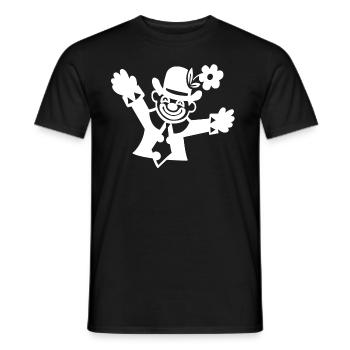 CLOWN - Men's T-Shirt - black - Front - AI Model Male 178 light (178cm)