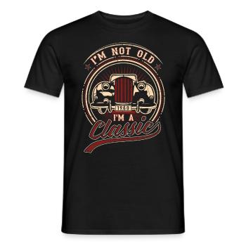 I'm Not Old I'm A Classic Oldtimer 1960 Love Gift - Männer T-Shirt - Schwarz - Vorne - AI Model Male 178 light (178cm)