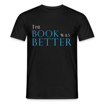 Le livre était meilleur lecteur de bibliophilie de rat de bibliothèque - T-shirt homme - noir - Devant - AI Model Male 178 light (178cm)