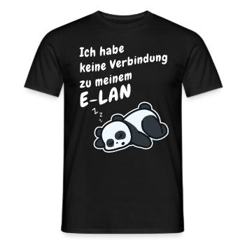 witziger Panda Elan - Männer T-Shirt - Schwarz - Vorne - AI Model Male 178 light (178cm)