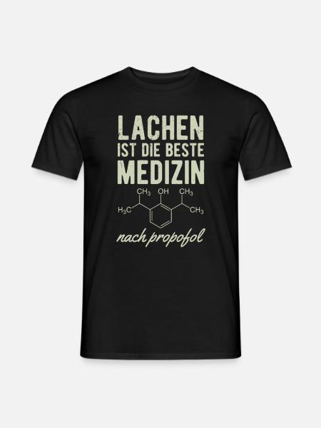 Anästhesiologe Krankenschwester Anästhesist - Männer T-Shirt - Schwarz