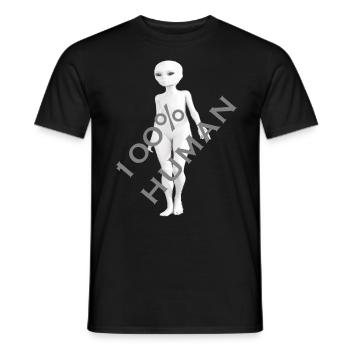 Reptiloid alien cool - Men's T-Shirt - black - Front - AI Model Male 178 light (178cm)