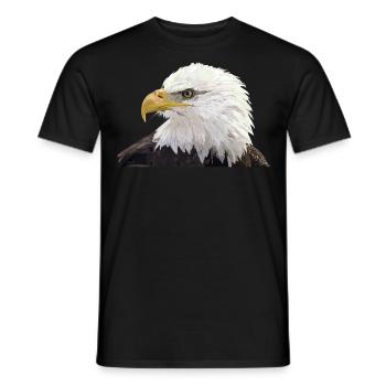 Weißkopfseeadler - Männer T-Shirt - Schwarz - Vorne - AI Model Male 178 light (178cm)