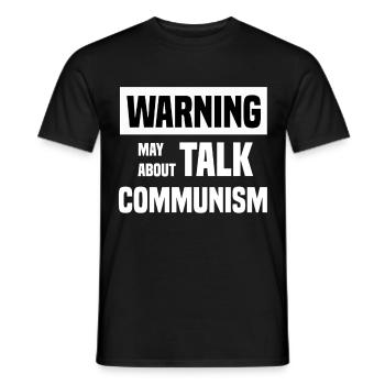I'm talking about communism - Men's T-Shirt - black - Front - AI Model Male 178 light (178cm)