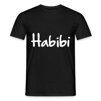 Habibi - Men's T-Shirt - black - Front - AI Model Male 178 light (178cm)