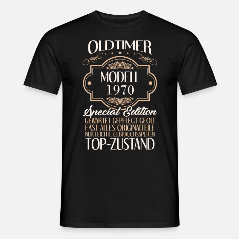 50. Geburtstag Männer Oldtimer Modell Juli 1970 - Männer T-Shirt - Schwarz