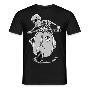 Moto Skull - T-shirt homme - noir - Devant - AI Model Male 178 light (178cm)