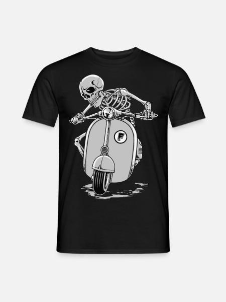 Moto-kranium - Mænd T-shirt - sort