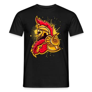 Spartaner Krieger aus Sparta Design - Männer T-Shirt - Schwarz - Vorne - AI Model Male 178 light (178cm)