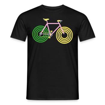Vélo vélo vtt kit fixie bike love - T-shirt homme - noir - Devant - AI Model Male 178 light (178cm)