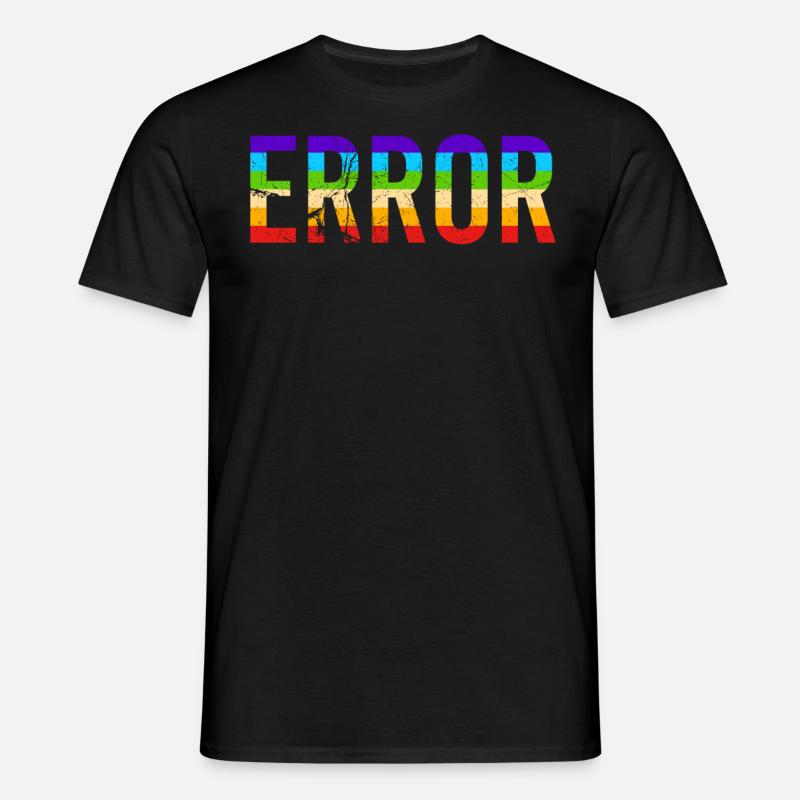 Trial and error - Männer T-Shirt - Schwarz