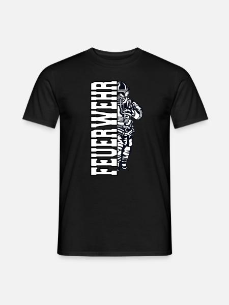 Feuerwehr - Männer T-Shirt - Schwarz