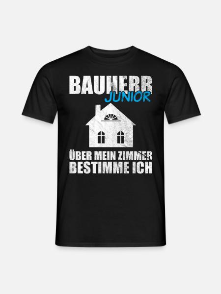 Lustiges Bauherr Junior Geschenk - Männer T-Shirt - Schwarz