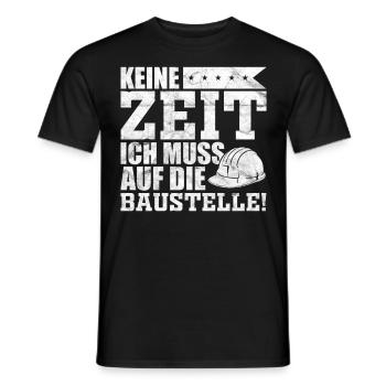 Bauherr Sprüche Geschenkidee - Männer T-Shirt - Schwarz - Vorne - AI Model Male 178 light (178cm)
