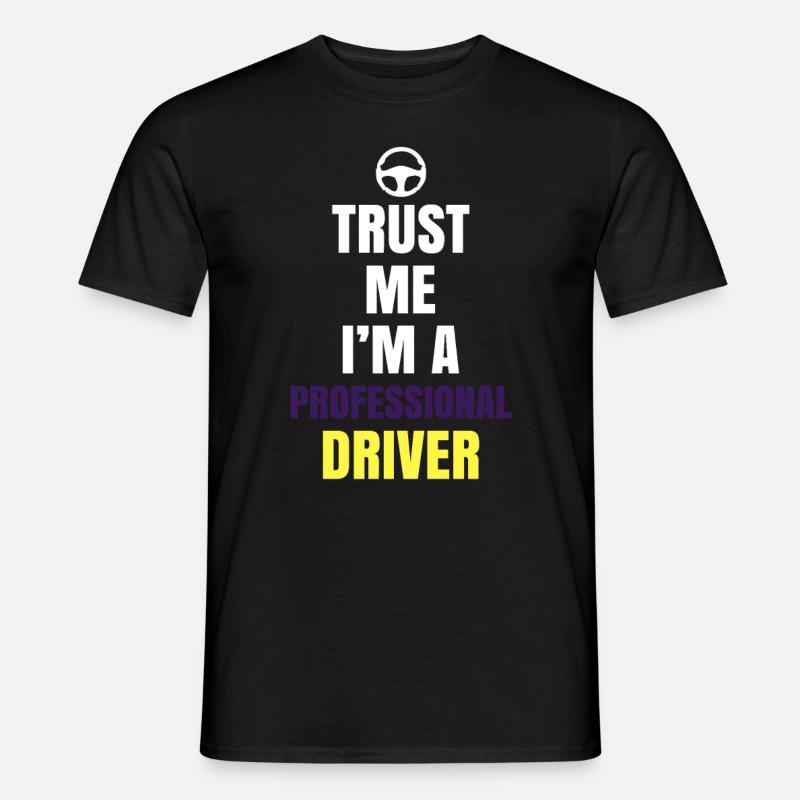 Berufskraftfahrer - Männer T-Shirt - Schwarz