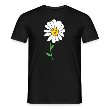 Marguerite - T-shirt homme - noir - Devant - AI Model Male 178 light (178cm)