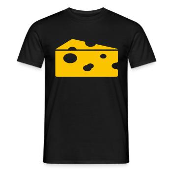 fromage - T-shirt homme - noir - Devant - AI Model Male 178 light (178cm)