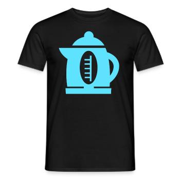 chauffe-eau - T-shirt homme - noir - Devant - AI Model Male 178 light (178cm)