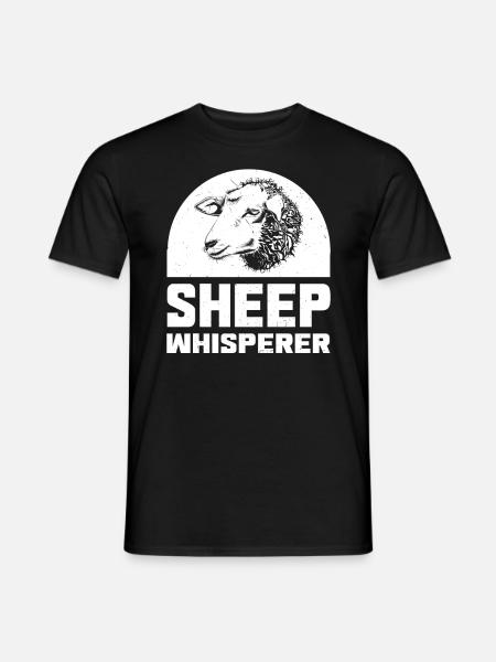 Sheep Whisperer - gifts - Men's T-Shirt - black