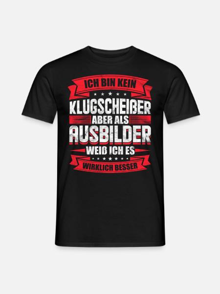 Lustiges Ausbilder Geschenk - Männer T-Shirt - Schwarz