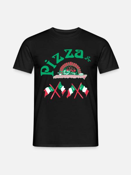 Pizza Italië eten bakkerij pizzeria - Mænd T-shirt - sort