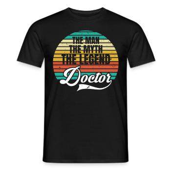L'Homme Le Mythe Le Docteur Légende 2020 - T-shirt homme - noir - Devant - AI Model Male 178 light (178cm)