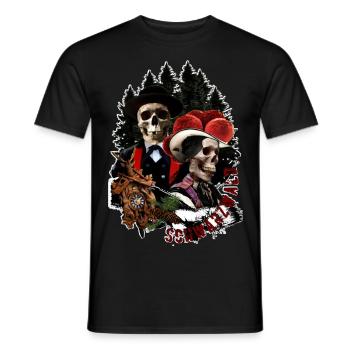 Forêt Noire - T-shirt homme - noir - Devant - AI Model Male 178 light (178cm)