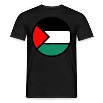 Palästinensische Flagge - Männer T-Shirt - Schwarz - Vorne - AI Model Male 178 light (178cm)