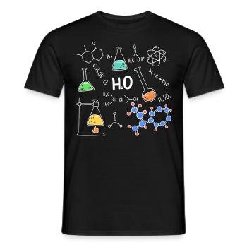 Physiker Physik Schüler Lehrer Geschenkidee - Männer T-Shirt - Schwarz - Vorne - AI Model Male 178 light (178cm)