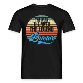 The Man The Myth The Legend Doctor Doctor - T-shirt homme - noir - Devant - AI Model Male 178 light (178cm)