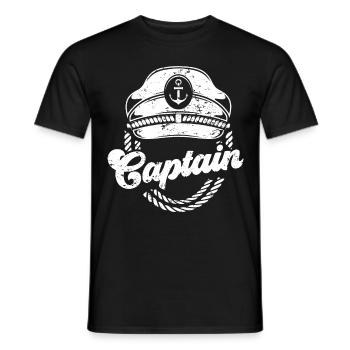 Capitaine de bateau - T-shirt homme - noir - Devant - AI Model Male 178 light (178cm)